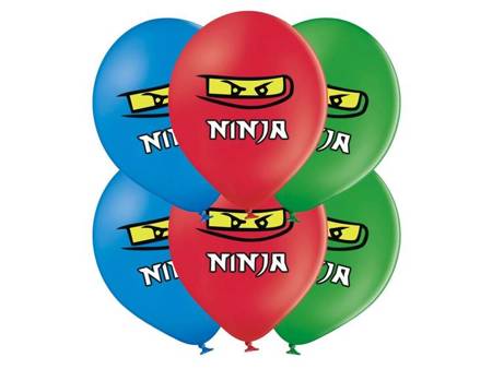 BALONY LATEKSOWE NINJA NINJAGO 50 szt 30 cm