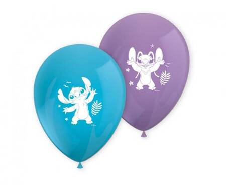 BALONY LATEKSOWE STITCH & ANGEL DISNEY 8 SZT. 28 CM