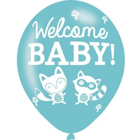 BALONY LATEKSOWE WELCOME BABY 27,5CM 6 SZT