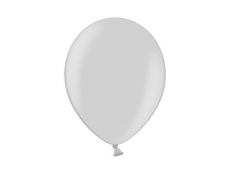 BALONY METALICZNE SREBRNE 27 cm 100 SZT