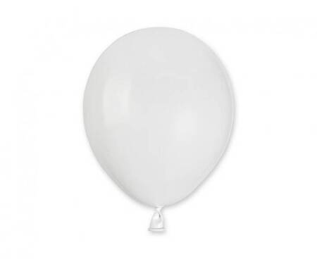 BALONY PASTELOWE BIAŁE 13 CM 100 SZT