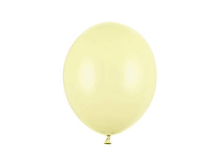 BALONY PASTELOWE ŻÓŁTE 27 CM 50 SZT