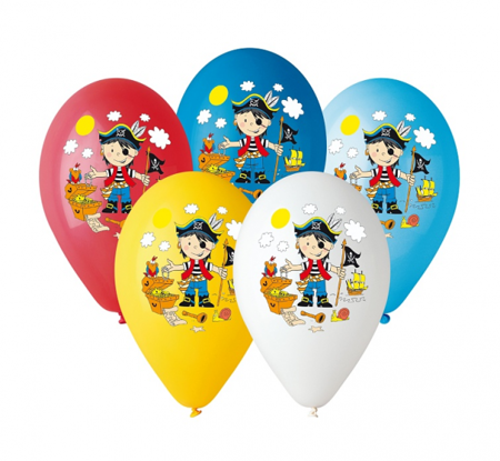 BALONY PIRAT PIRACI 30 CM 5 SZT