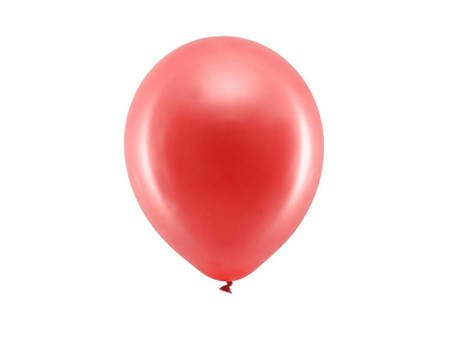 BALONY RAINBOW 23 CM METALIZOWANE CZERWONE 100 SZT