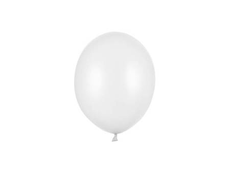 BALONY STRONG 12 CM METALIK BIAŁY 100 SZT