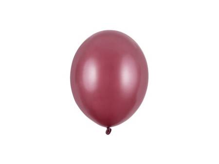 BALONY STRONG 12 CM METALIZOWANE BORDOWE 100 SZT