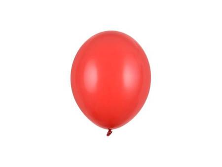 BALONY STRONG 12 CM PASTELOWE CZERWONE 100 SZT