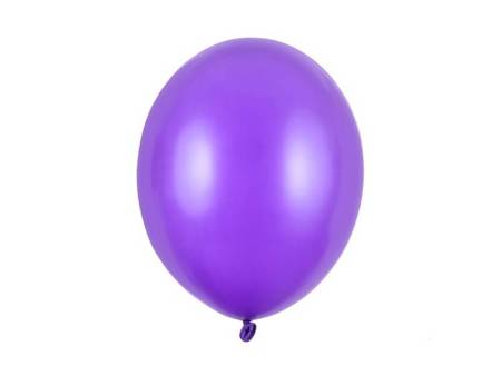 BALONY STRONG 30 CM METALICZNE FIOLETOWE 50 SZT