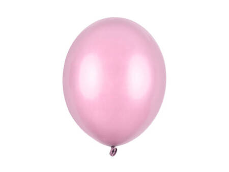 BALONY STRONG 30 CM METALIK CUKIERKOWY RÓŻ 50 SZT