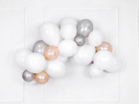 BALONY STRONG 30 CM PASTELOWE BIAŁE 100 SZT