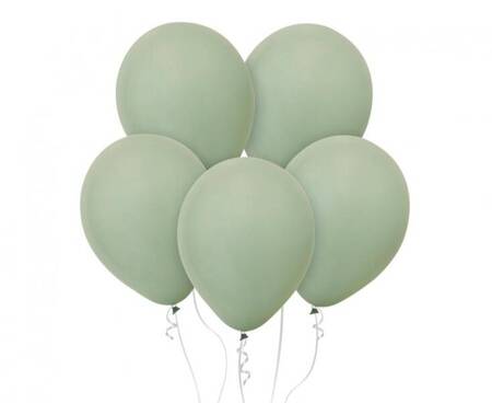 BALONY SZARO ZIELONE 30 CM 10 SZT.