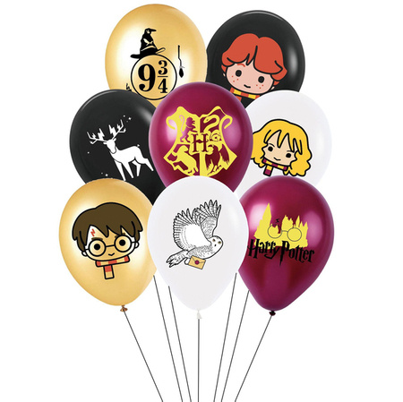 BALONY SZKOŁA MAGII HARRY POTTER 8 SZT.