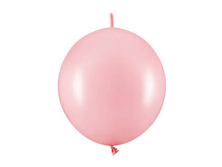 BALONY Z ŁĄCZNIKIEM 28CM PASTELOWY RÓŻ