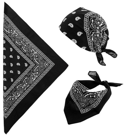 BANDANA CZARNA