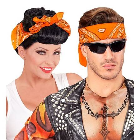 BANDANA POMARAŃCZOWA CHUSTA