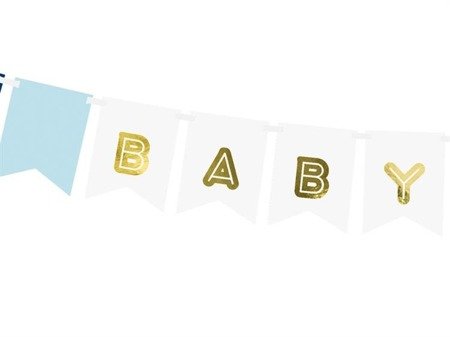 BANER BABY BOY 160 CM NIEBIESKI