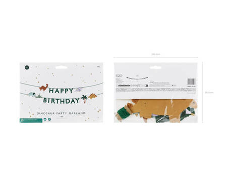 BANER HAPPY BIRTHDAY DINO FUN DINOZAURY 300 CM