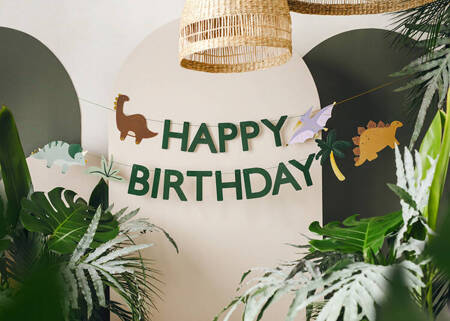 BANER HAPPY BIRTHDAY DINO FUN DINOZAURY 300 CM