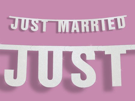 BANER JUST MARRIED SREBRNY