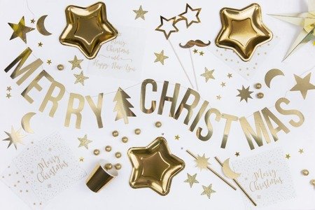 BANER MARRY CHRISTMAS ZŁOTY