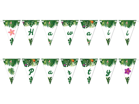 BANER PAPIEROWY HAWAII PARTY 5M