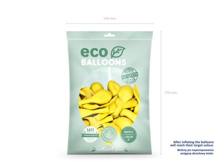 BLONY ECO 26 CM PASTELOWE CIEMNO ŻÓŁTE