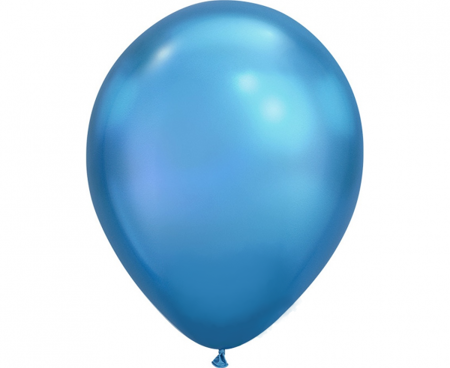 Balon 7 cali chrom niebieski połysk 100 szt.