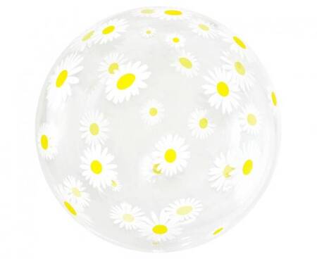 Balon Aqua - kryształowy, stokrotki, 20