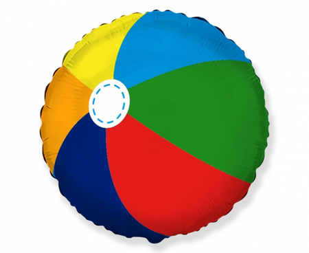 Balon foliowy 18 Piłka plażowa kolorowa