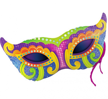 Balon foliowy 36 QL SHP Mardi Gras Mask