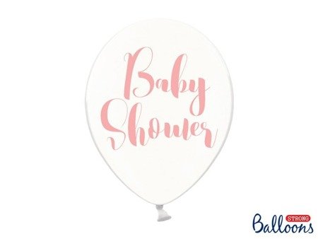 Balony 30cm, Baby Shower, Crystal Clear (1 op. / 50 szt.)