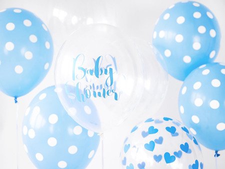 Balony 30cm, Baby Shower, Crystal Clear (1 op. / 6 szt.)