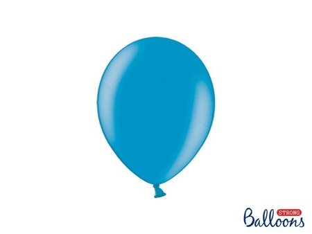 Balony Strong 23cm, Metallic Caribb. Blue 50 szt.