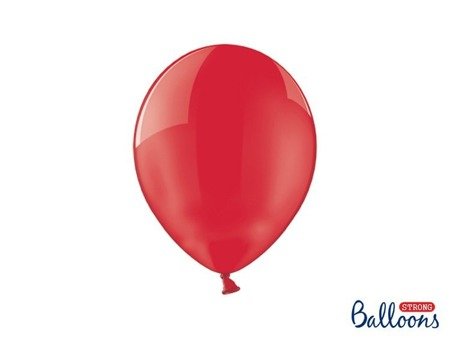 Balony Strong 27cm, Crystal Poppy Red 100 szt.