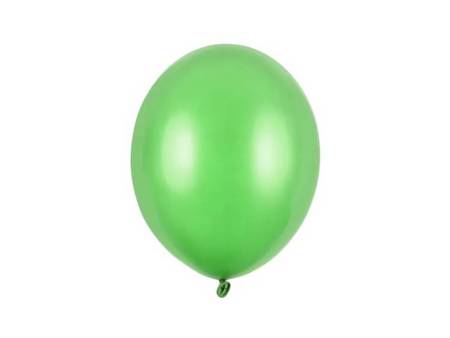 Balony Strong 27cm, Metallic Bright Green 10 szt.