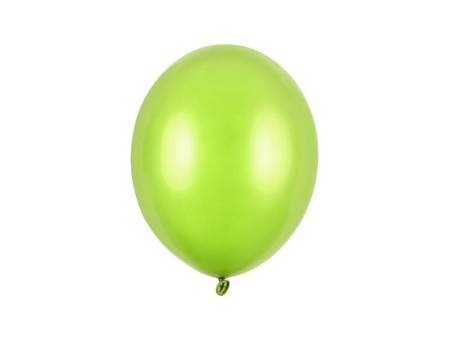 Balony Strong 30cm, Metallic Lime Green 10 szt.