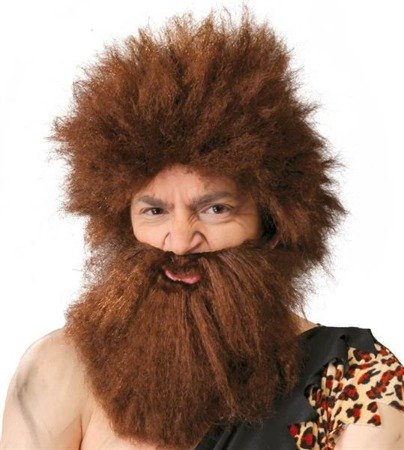 CAVEMAN WIG WITH BEARD (BOX CONTAINER)