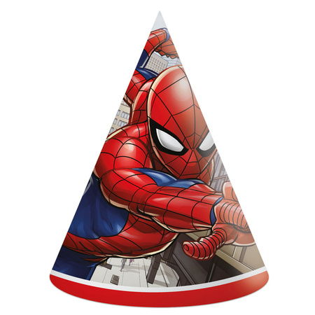 CZAPECZKI PAPIEROWE SPIDERMAN 6 SZT.