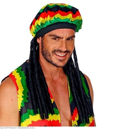 CZAPKA RASTA Z DREDAMI