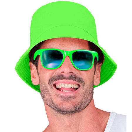 CZAPKA RETRO ZIELONA BUCKET HAT NEON