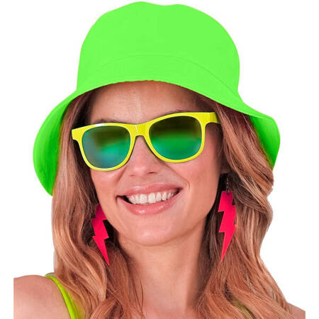 CZAPKA RETRO ZIELONA BUCKET HAT NEON