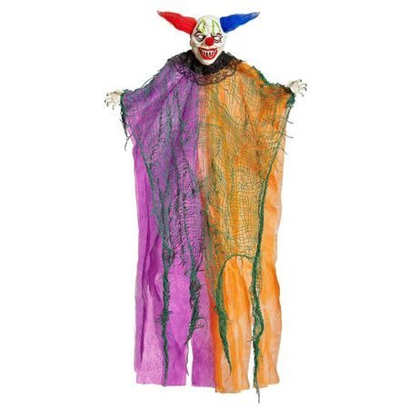 DEKORACJA SZTRASZNY KLAUN 66 CM CLOWN HALLOWEEN