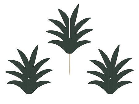 Dekoracje do muffinek Aloha - Ananasy (1 karton / 40 op.) (1 op. / 6 szt.)