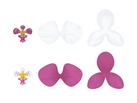 Dekoracje papierowe Aloha - Orchidee