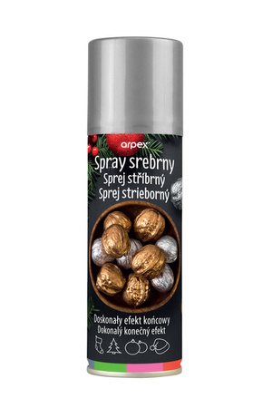 FARBA DEKORACYJNA SREBRNA W SPRAYU 125 ML