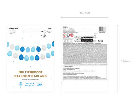 GIRLANDA BALONOWA 3W1 NIEBIESKA