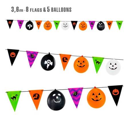 GIRLANDA HALLOWEEN Z BALONAMI