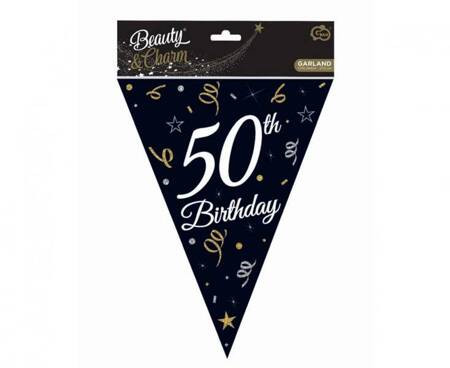 GIRLANDA PAPIEROWA 50TH BIRTDAY