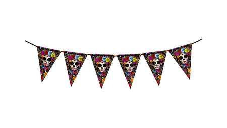 GIRLANDA PAPIEROWA LOS MUERTOS 3 M 20 X 30 CM