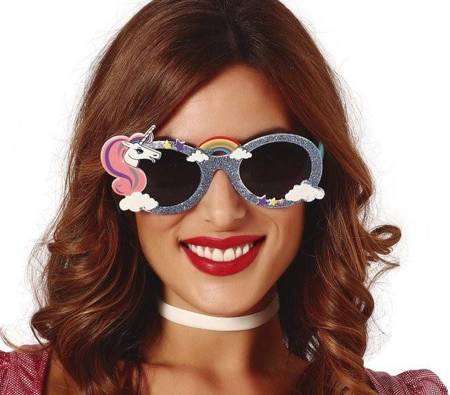 GLITTER UNICORN GLASSES